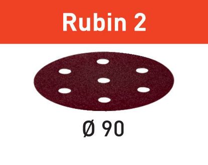 Picture of Abrasive sheet Rubin 2 STF D90/6 P60 RU2/50